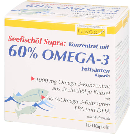 SEEFISCHÖL Supra m.60% Omega-3-Fetts.Weichkaps.