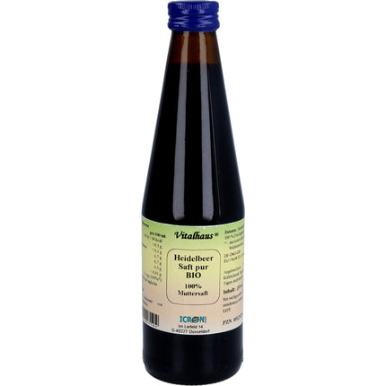 HEIDELBEER SAFT pur Bio Vitalhaus