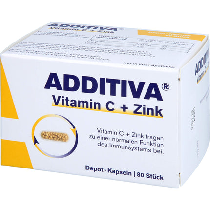 ADDITIVA Vitamin C+Zink Depotkaps.Aktionspackung