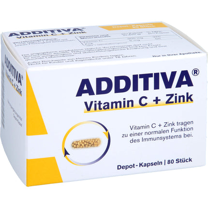 ADDITIVA Vitamin C+Zink Depotkaps.Aktionspackung