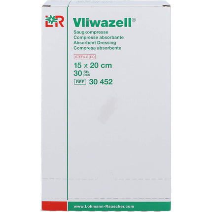 VLIWAZELL Saugkompressen steril 15x20 cm