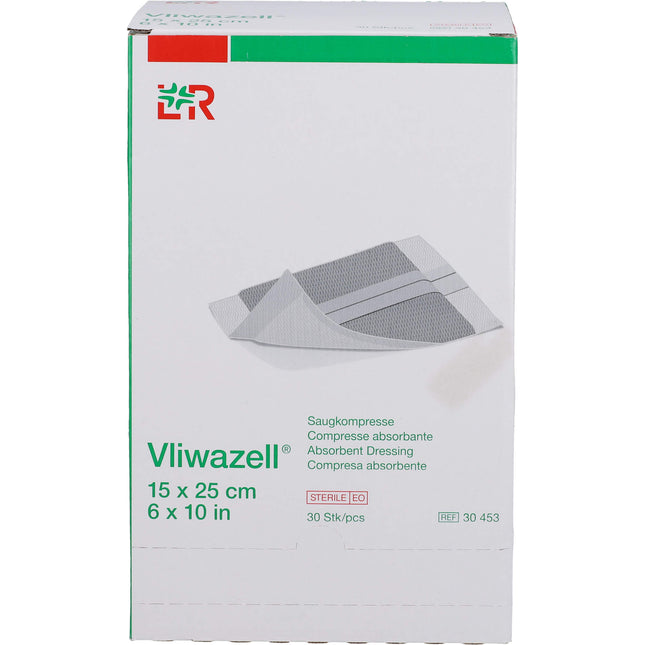 VLIWAZELL Saugkompressen steril 15x25 cm