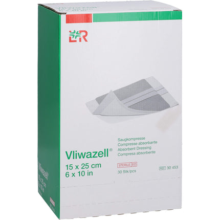 VLIWAZELL Saugkompressen steril 15x25 cm