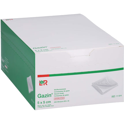 GAZIN Mullkomp.5x5 cm steril 8fach