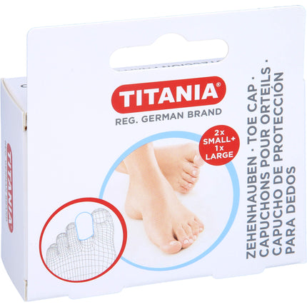 ZEHENHAUBEN 2 klein und 1 groß TITANIA