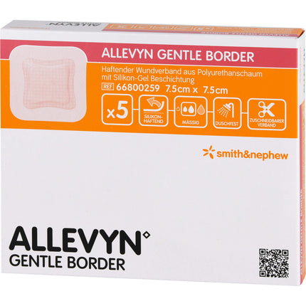 ALLEVYN Gentle Border 7,5x7,5 cm Schaumverb.