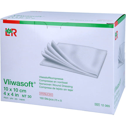 VLIWASOFT Vlieskompressen steril 10x10 cm 4l.