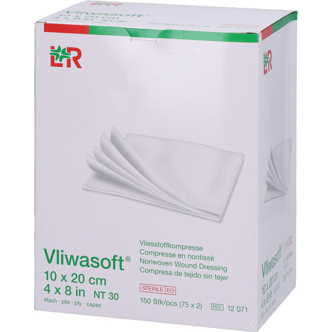 VLIWASOFT Vlieskompressen steril 10x20 cm 4l.