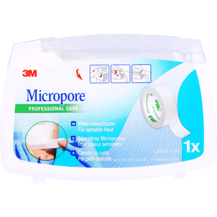 MICROPORE Vliespfl.1,25cmx5m m.Abr.1530NP-0SD