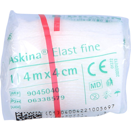 ASKINA Elast Fine Binde 4 cmx4 m cellophaniert