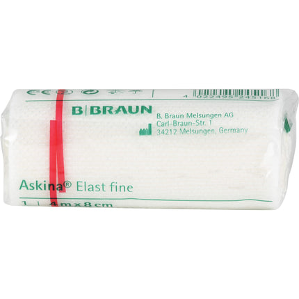 ASKINA Elast Fine Binde 8 cmx4 m cellophaniert