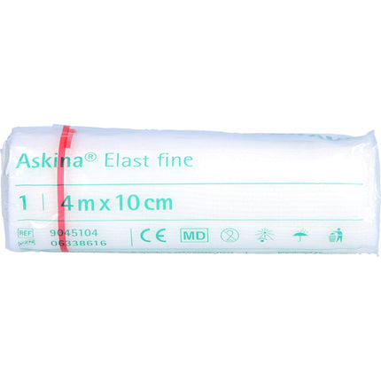 ASKINA Elast Fine Binde 10 cmx4 m cellophaniert