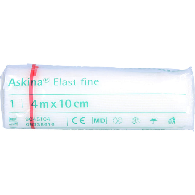 ASKINA Elast Fine Binde 10 cmx4 m cellophaniert