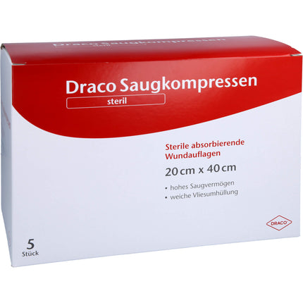 SAUGKOMPRESSEN steril 20x40 cm Draco