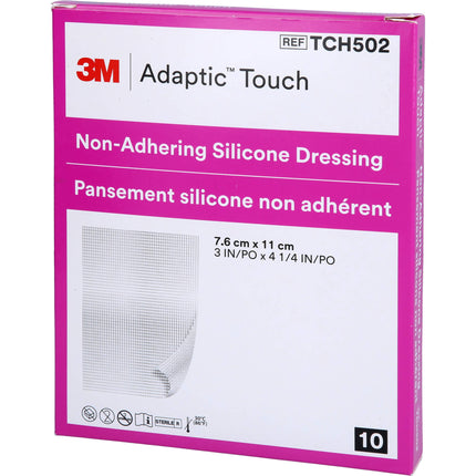 ADAPTIC Touch 7,6x11 cm nichthaft.Sil.Wundauflage