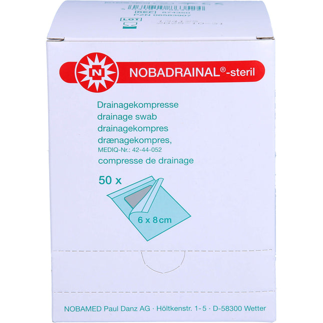 NOBADRAINAL Drainagekompressen Set 6x8 cm