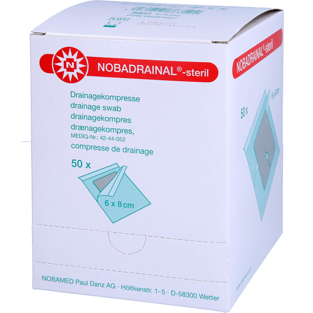 NOBADRAINAL Drainagekompressen Set 6x8 cm