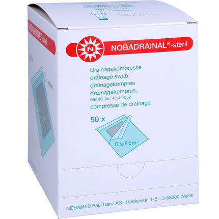 NOBADRAINAL Drainagekompressen Set 6x8 cm