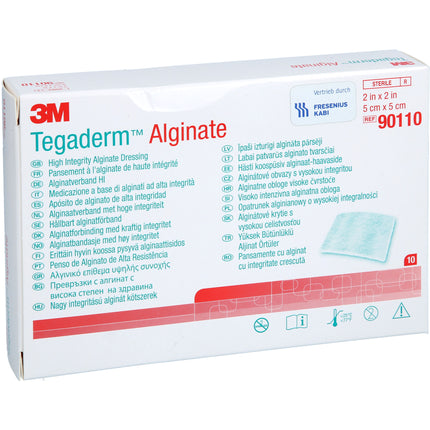 TEGADERM Alginate FK Kompressen 5x5 cm 90110
