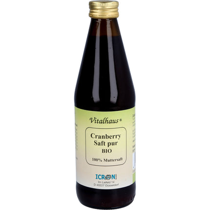 CRANBERRY SAFT pur Bio Vitalhaus