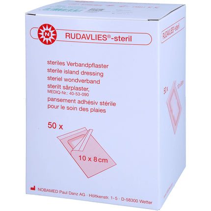 RUDAVLIES-steril Verbandpflaster 8x10 cm