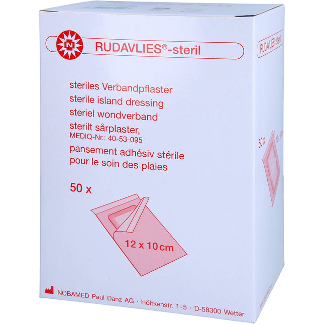 RUDAVLIES-steril Verbandpflaster 10x12 cm