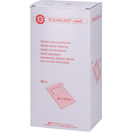 RUDAVLIES-steril Verbandpflaster 10x20 cm