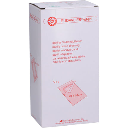 RUDAVLIES-steril Verbandpflaster 10x20 cm