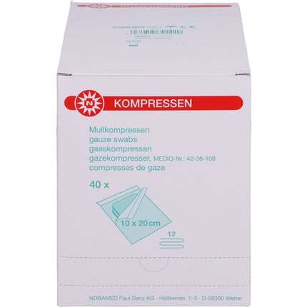 MULLKOMPRESSEN 10x20 cm steril 12fach