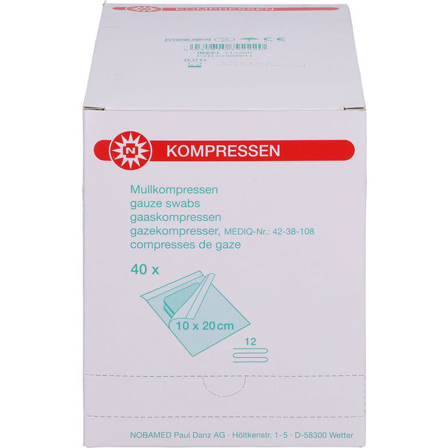 MULLKOMPRESSEN 10x20 cm steril 12fach