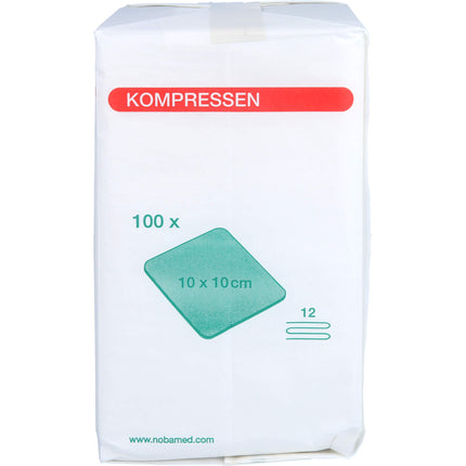 MULLKOMPRESSEN 10x10 cm unsteril 12fach