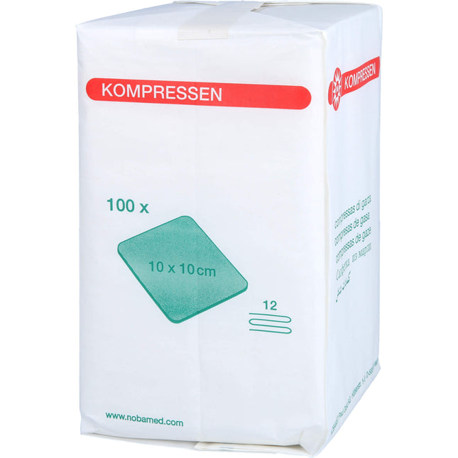 MULLKOMPRESSEN 10x10 cm unsteril 12fach