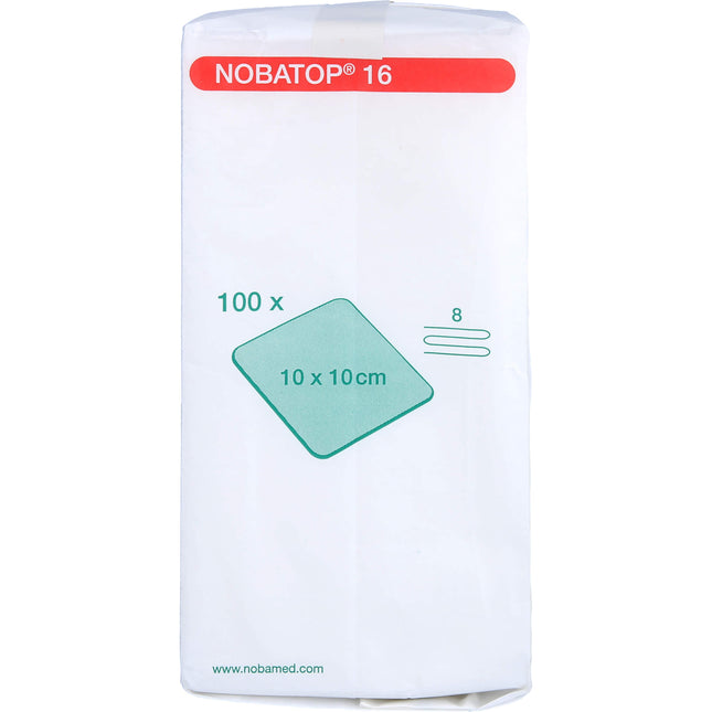 NOBATOP 16 Kompressen 10x10 cm unsteril