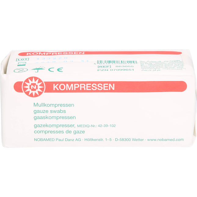 MULLKOMPRESSEN 5x5 cm unsteril 8fach