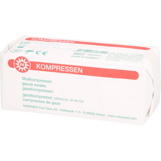 MULLKOMPRESSEN 5x5 cm unsteril 8fach