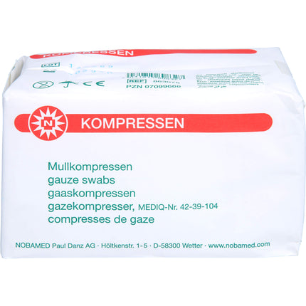 MULLKOMPRESSEN 7,5x7,5 cm unsteril 8fach