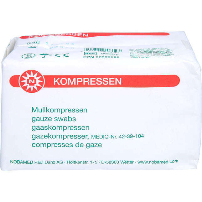 MULLKOMPRESSEN 7,5x7,5 cm unsteril 8fach