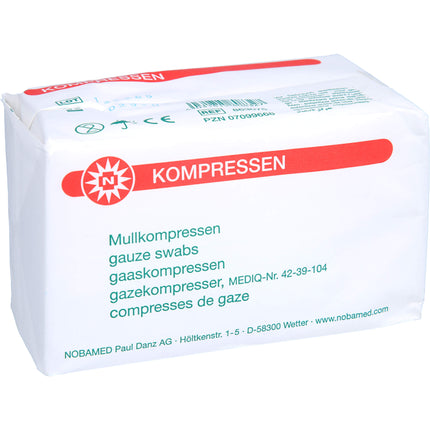 MULLKOMPRESSEN 7,5x7,5 cm unsteril 8fach