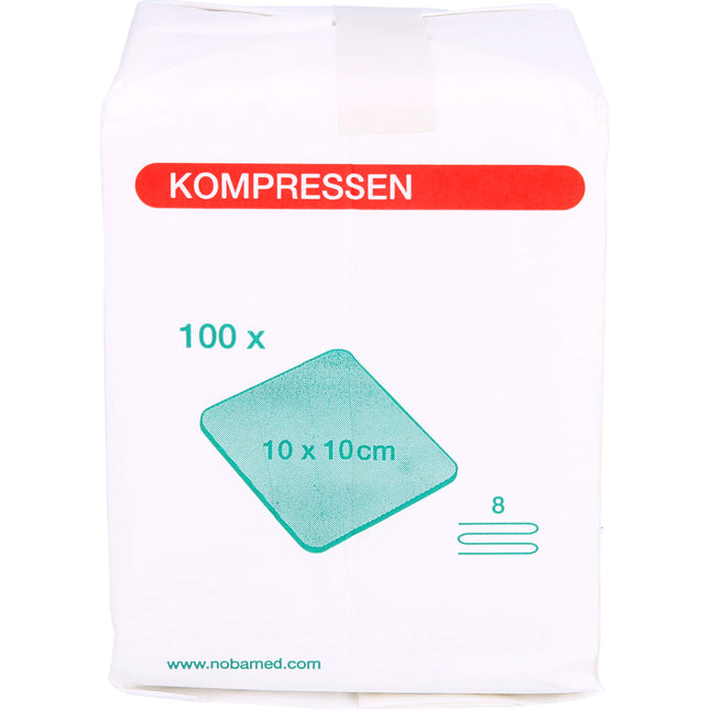 MULLKOMPRESSEN 10x10 cm unsteril 8fach