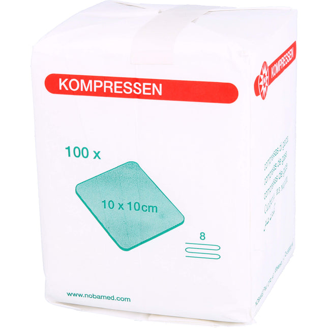 MULLKOMPRESSEN 10x10 cm unsteril 8fach