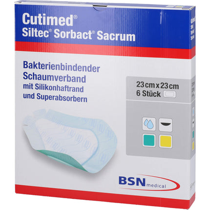 CUTIMED Siltec Sorbact B Sacrum PU-Verb.23x23cm