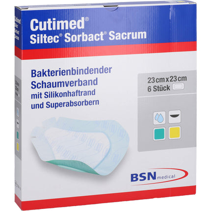 CUTIMED Siltec Sorbact B Sacrum PU-Verb.23x23cm