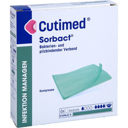 CUTIMED Sorbact Kompressen 4x6 cm