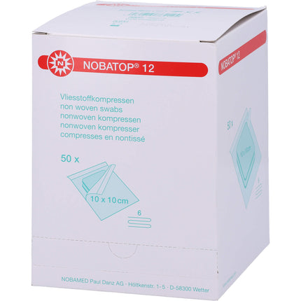 NOBATOP 12 Kompressen 10x10 cm steril