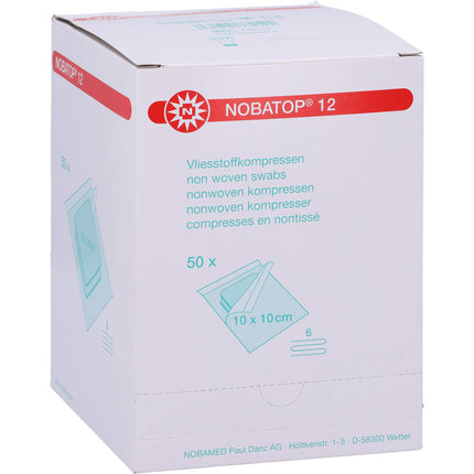 NOBATOP 12 Kompressen 10x10 cm steril