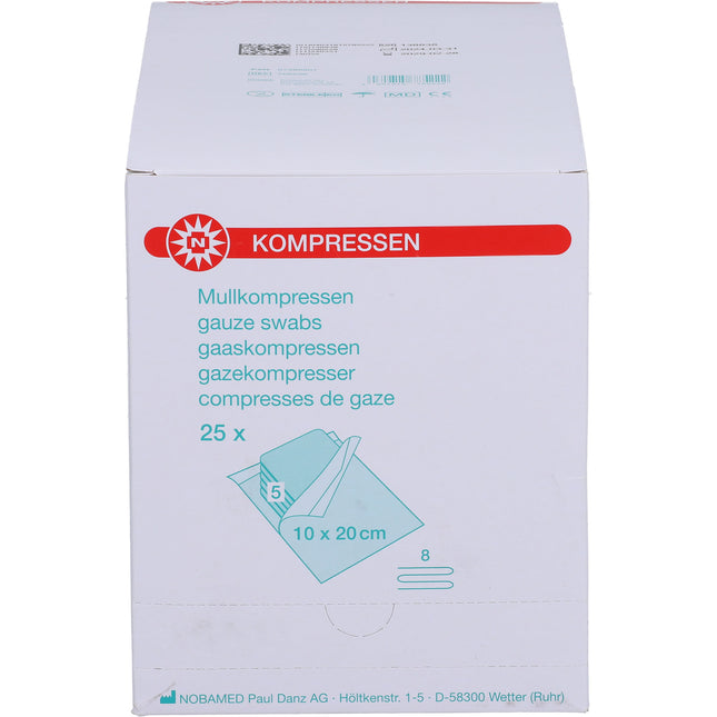 MULLKOMPRESSEN 10x20 cm steril 8fach