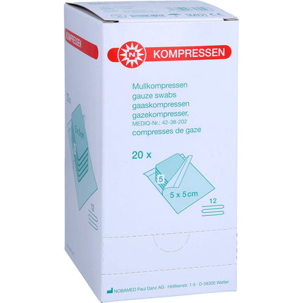 MULLKOMPRESSEN 5x5 cm steril 12fach