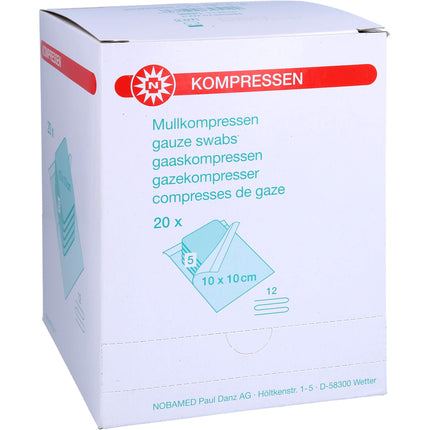 MULLKOMPRESSEN 10x10 cm steril 12fach