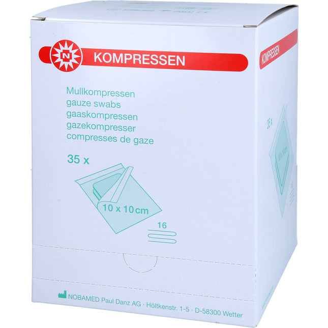 MULLKOMPRESSEN 10x10 cm steril 16fach