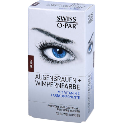 AUGENBRAUEN+WIMPERNFARBE Set braun Swiss O-Par